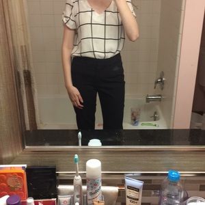 Grid blouse